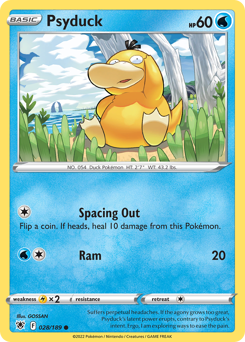 Psyduck z edície Astral Radiance, karta č.28