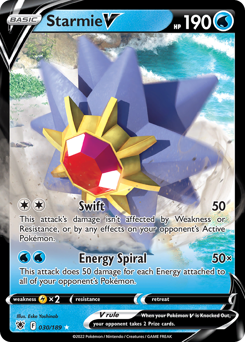 Starmie V z edície Astral Radiance, karta č.30