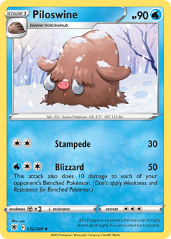 Piloswine z edície Astral Radiance, karta č.32