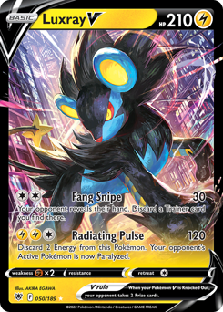 Luxray V z edície Astral Radiance, karta č.50