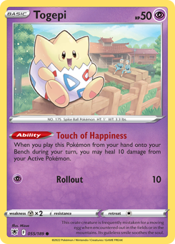 Togepi z edície Astral Radiance, karta č.55