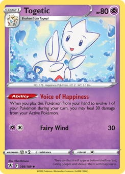 Togetic z edície Astral Radiance, karta č.56