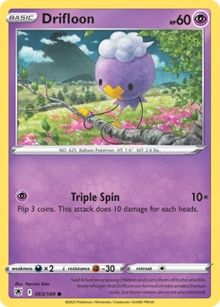 Drifloon z edície Astral Radiance, karta č.63