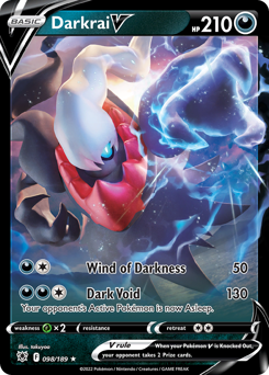 Darkrai V z edície Astral Radiance, karta č.98
