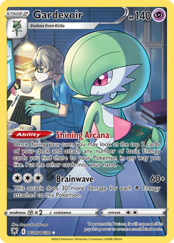Gardevoir z edície Astral Radiance Trainer Gallery, karta č.TG05