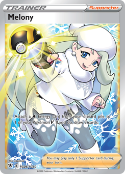 Melony z edície Astral Radiance Trainer Gallery, karta č.TG26