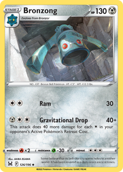 Bronzong z edície Lost Origin, karta č.126