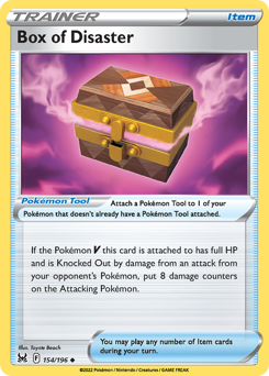 Box of Disaster z edície Lost Origin, karta č.154