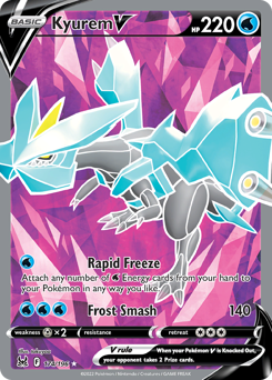 Kyurem V z edície Lost Origin, karta č.174
