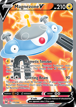 Magnezone V z edície Lost Origin, karta č.175