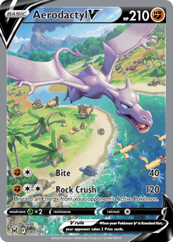 Aerodactyl, ukážková karta