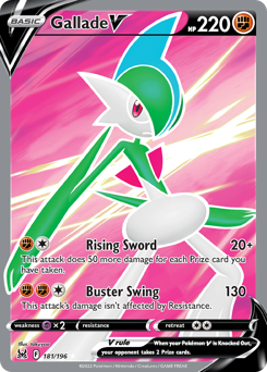Gallade V z edície Lost Origin, karta č.181