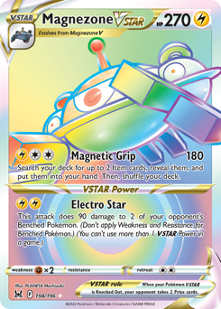 Magnezone VSTAR z edície Lost Origin, karta č.198