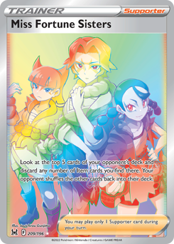 Miss Fortune Sisters z edície Lost Origin, karta č.209
