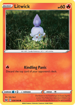 Litwick z edície Lost Origin, karta č.24