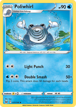Poliwhirl z edície Lost Origin, karta č.31