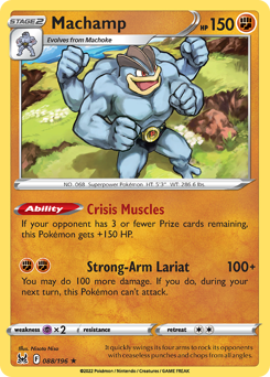 Machamp z edície Lost Origin, karta č.88