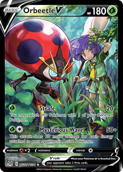 Orbeetle V z edície Lost Origin Trainer Gallery, karta č.TG12