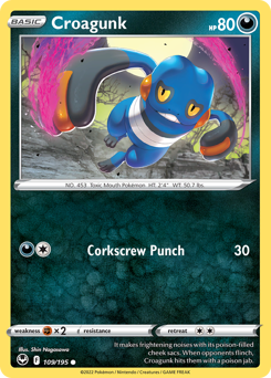Croagunk z edície Silver Tempest, karta č.109
