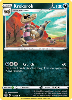 Krokorok z edície Silver Tempest, karta č.112