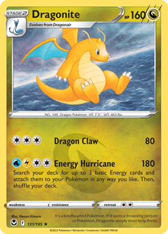 Dragonite z edície Silver Tempest, karta č.131
