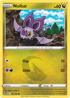 Noibat z edície Silver Tempest, karta č.132