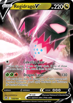 Regidrago V z edície Silver Tempest, karta č.135