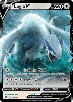 Lugia V z edície Silver Tempest, karta č.138