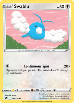 Swablu z edície Silver Tempest, karta č.142