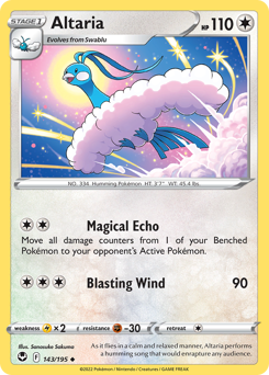 Altaria z edície Silver Tempest, karta č.143