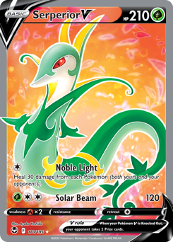 Serperior V z edície Silver Tempest, karta č.170