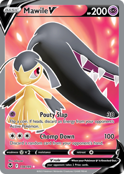 Mawile V z edície Silver Tempest, karta č.178
