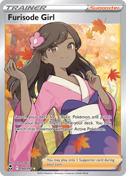 Furisode Girl z edície Silver Tempest, karta č.190