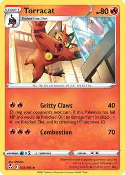 Torracat z edície Silver Tempest, karta č.31