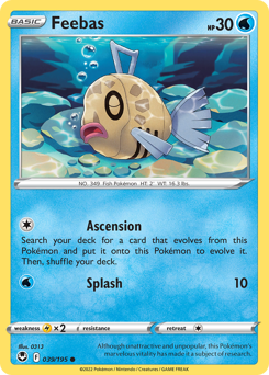 Feebas z edície Silver Tempest, karta č.39