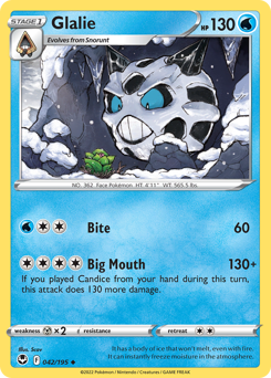 Glalie z edície Silver Tempest, karta č.42