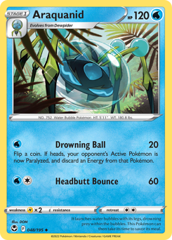 Araquanid z edície Silver Tempest, karta č.48