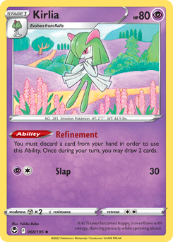 Kirlia z edície Silver Tempest, karta č.68