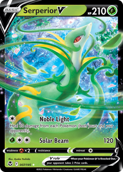 Serperior V z edície Silver Tempest, karta č.7