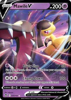 Mawile V z edície Silver Tempest, karta č.70