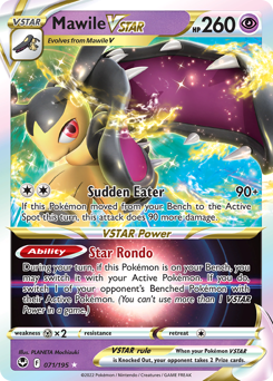 Mawile VSTAR z edície Silver Tempest, karta č.71
