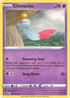 Chimecho z edície Silver Tempest, karta č.74