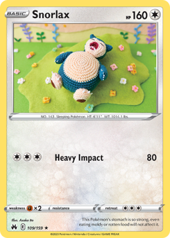 Snorlax z edície Crown Zenith, karta č.109