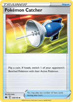 Pokémon Catcher z edície Crown Zenith, karta č.138