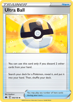 Ultra Ball z edície Crown Zenith, karta č.146