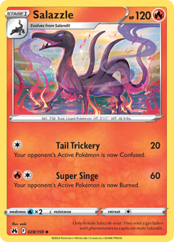 Salazzle z edície Crown Zenith, karta č.28