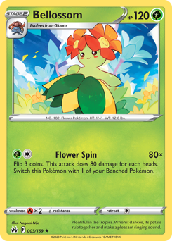 Bellossom z edície Crown Zenith, karta č.3