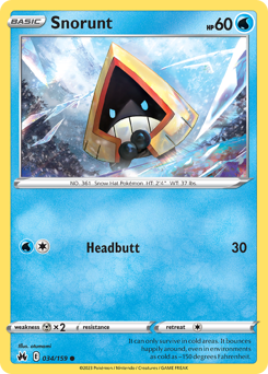 Snorunt z edície Crown Zenith, karta č.34