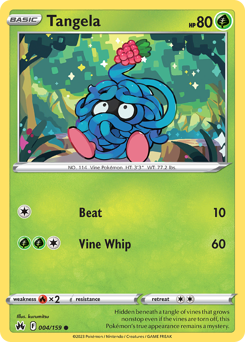 Tangela z edície Crown Zenith, karta č.4