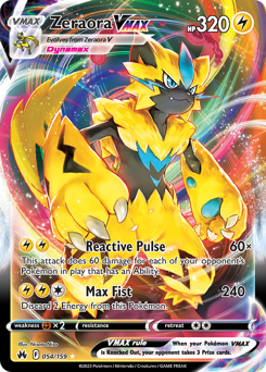 Zeraora VMAX z edície Crown Zenith, karta č.54